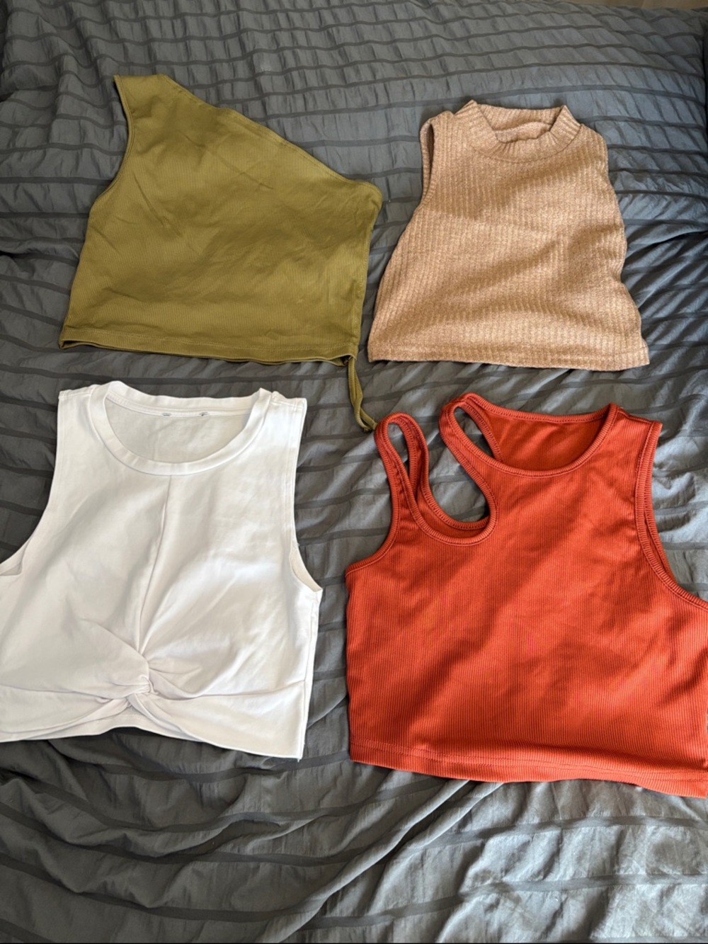 Women’s Ribbed Crop Tank Tops